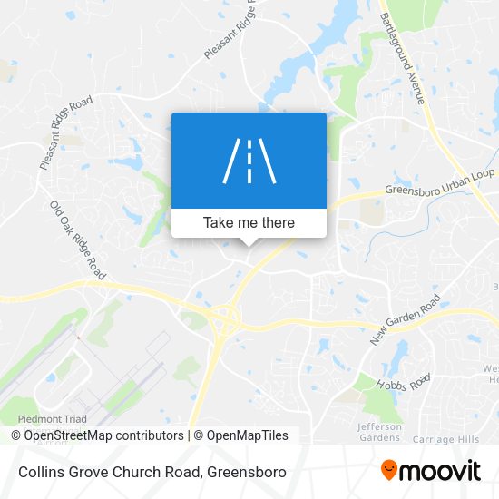 Collins Grove Church Road map