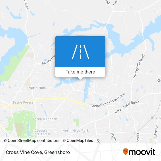 Cross Vine Cove map
