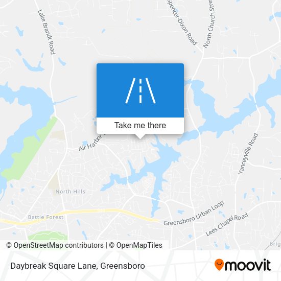 Daybreak Square Lane map