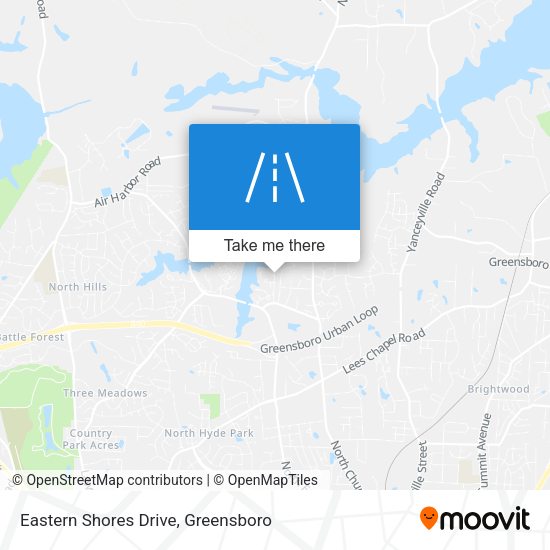 Eastern Shores Drive map