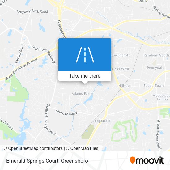 Emerald Springs Court map