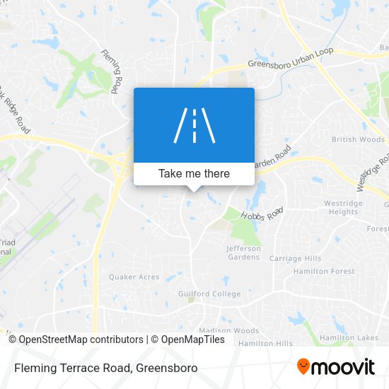 Fleming Terrace Road map