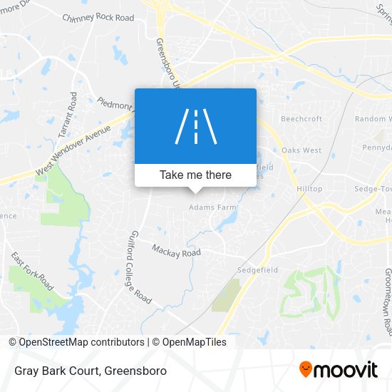 Gray Bark Court map