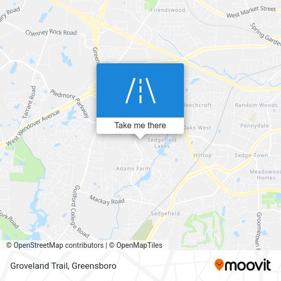 Groveland Trail map