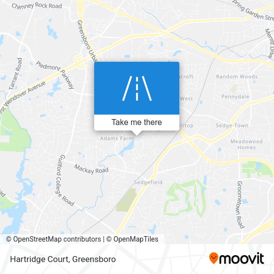Mapa de Hartridge Court