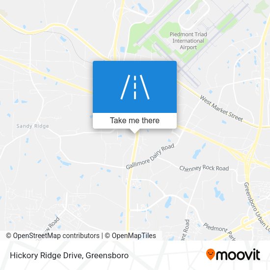 Mapa de Hickory Ridge Drive