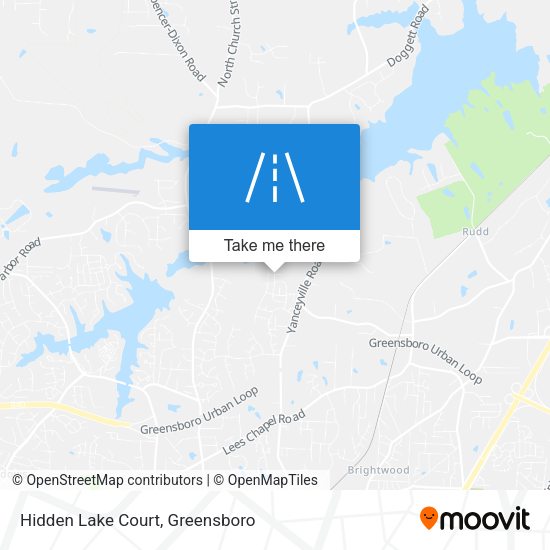 Hidden Lake Court map