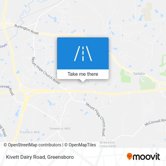 Kivett Dairy Road map