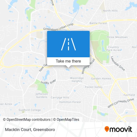Mapa de Macklin Court