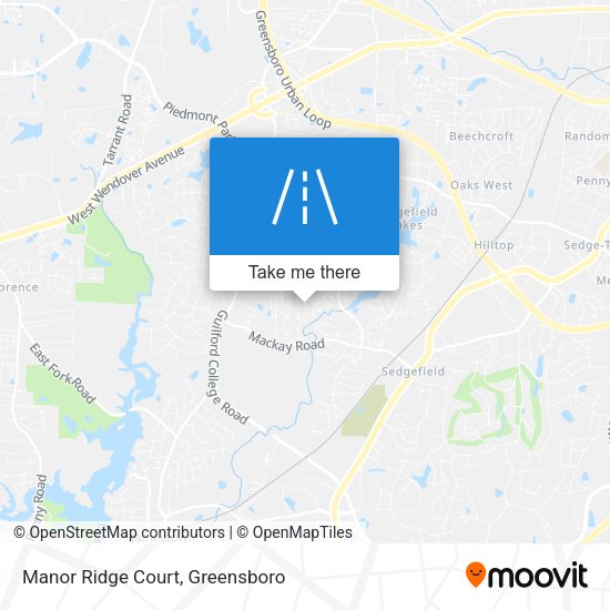 Manor Ridge Court map