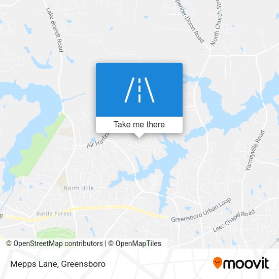 Mapa de Mepps Lane