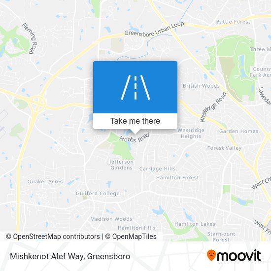Mishkenot Alef Way map
