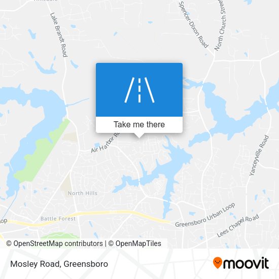 Mapa de Mosley Road