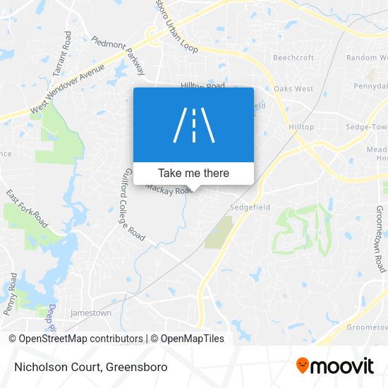 Nicholson Court map