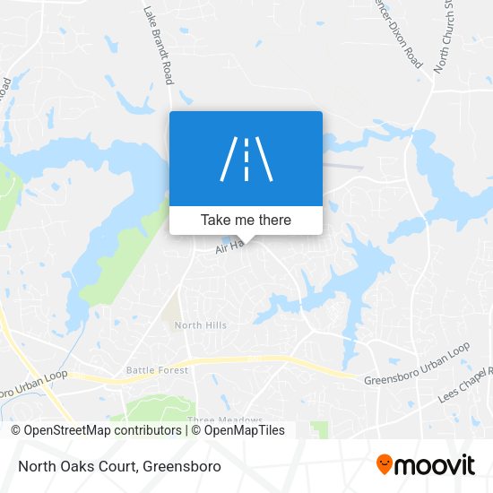 North Oaks Court map