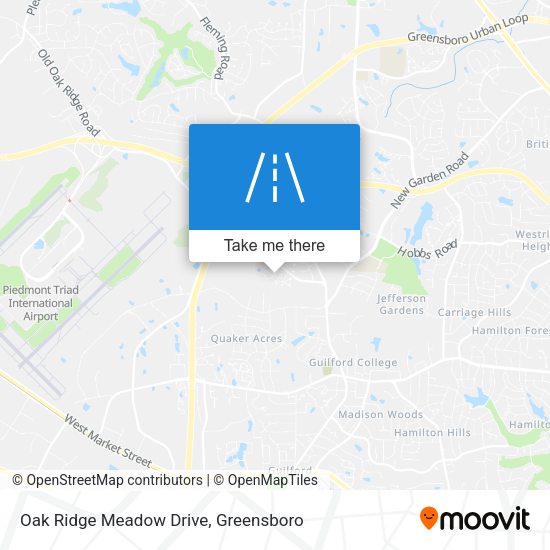 Oak Ridge Meadow Drive map