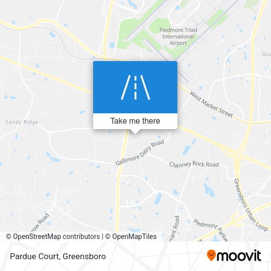 Mapa de Pardue Court