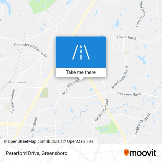 Peterford Drive map