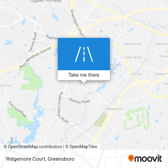 Ridgemore Court map