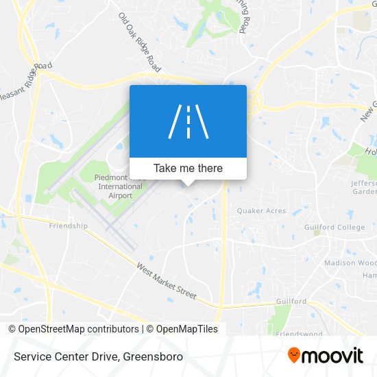 Mapa de Service Center Drive