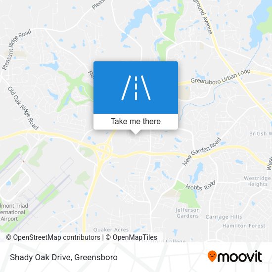Shady Oak Drive map