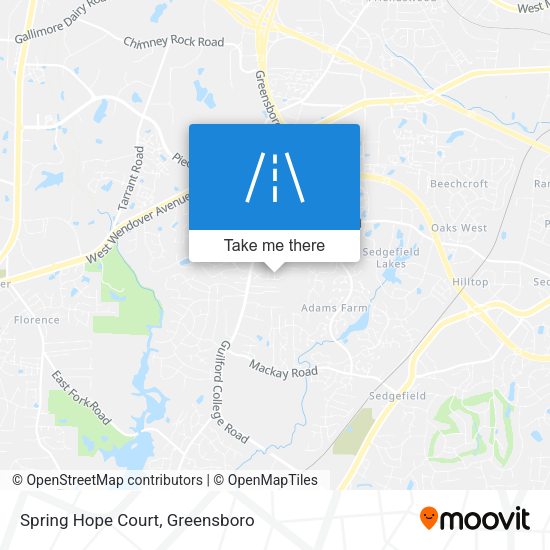 Spring Hope Court map