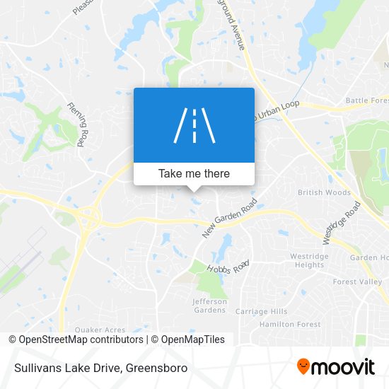 Sullivans Lake Drive map