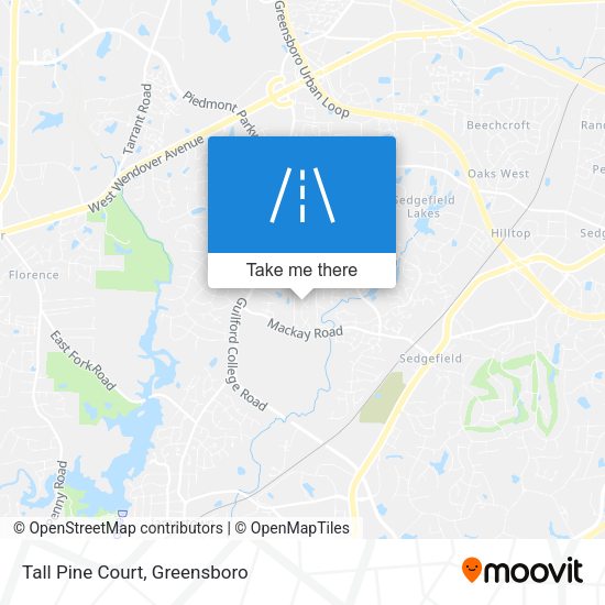 Mapa de Tall Pine Court