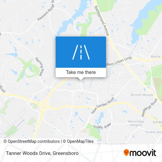 Tanner Woods Drive map
