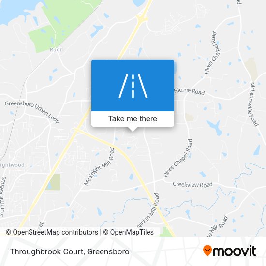 Throughbrook Court map