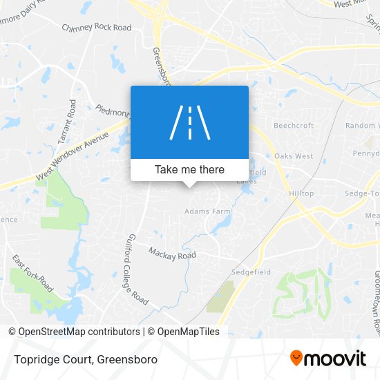 Mapa de Topridge Court