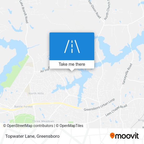 Mapa de Topwater Lane