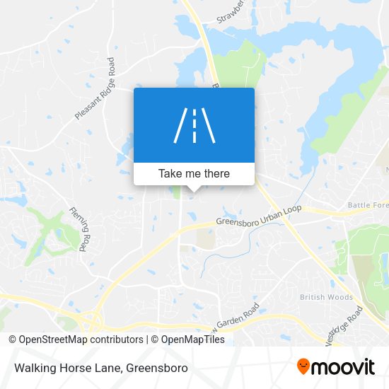 Walking Horse Lane map