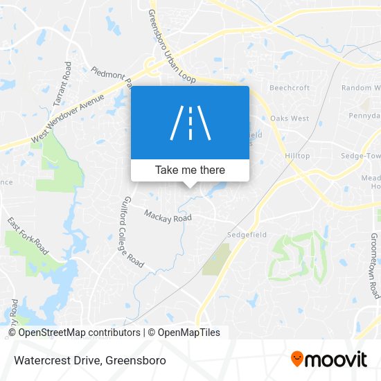 Mapa de Watercrest Drive