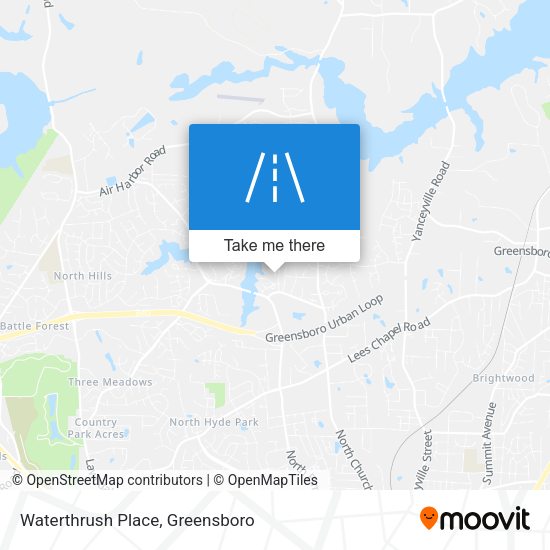 Waterthrush Place map