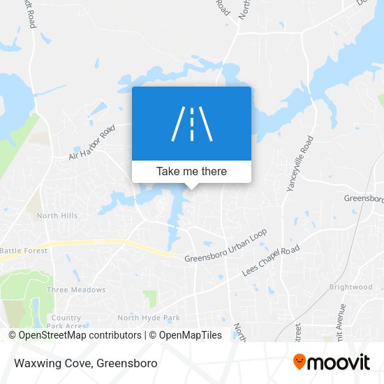 Mapa de Waxwing Cove