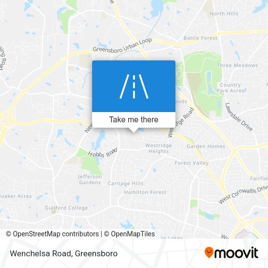 Mapa de Wenchelsa Road