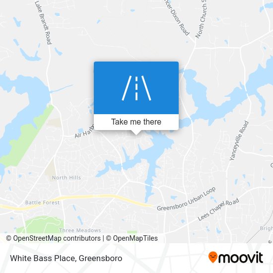 White Bass Place map