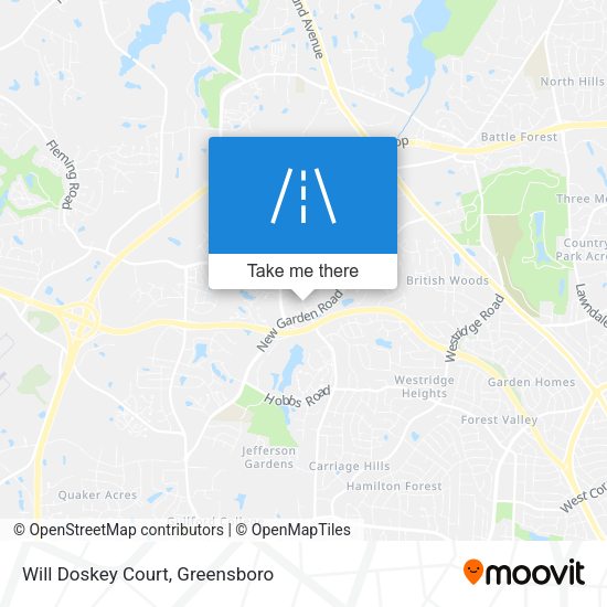 Mapa de Will Doskey Court