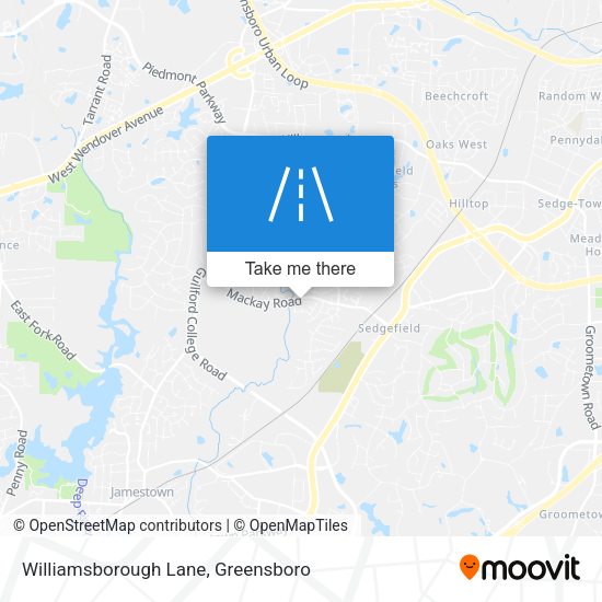 Mapa de Williamsborough Lane