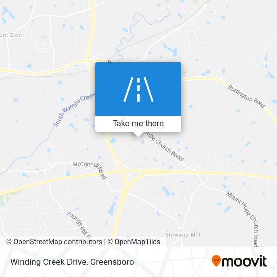 Winding Creek Drive map