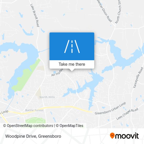 Woodpine Drive map