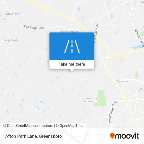 Afton Park Lane map