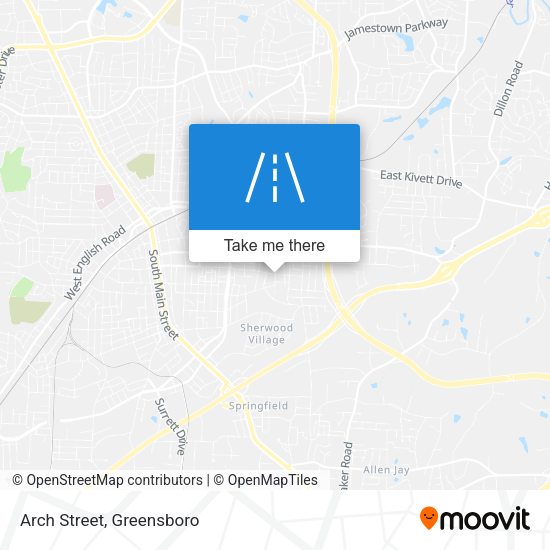 Mapa de Arch Street