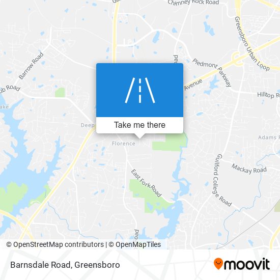 Barnsdale Road map