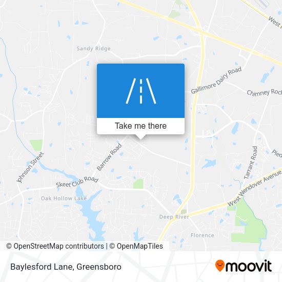 Baylesford Lane map