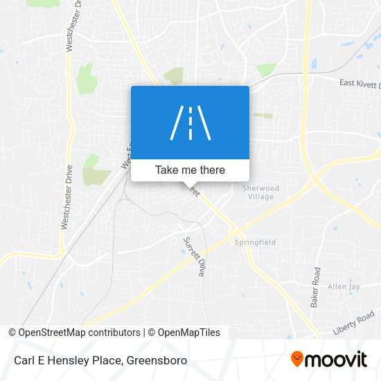 Carl E Hensley Place map
