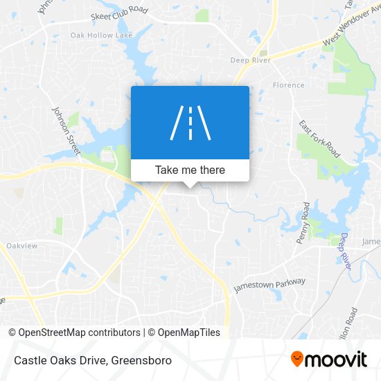 Mapa de Castle Oaks Drive