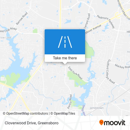 Cloverwood Drive map