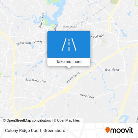 Mapa de Colony Ridge Court